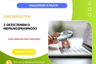 Informatyk z orzeczeniem o niepełnosprawności