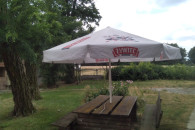 Parasol ogrodowy logo źywiec.